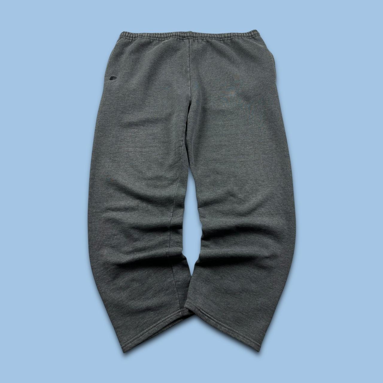 VINTAGE RUSSELL ATHLETIC BAGGY COTTON SWEATPANTS CHARCOAL GREY