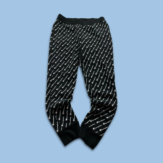 VINTAGE 00s CHAMPION COTTON SWEATPANTS BLACK