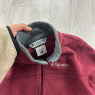 VINTAGE Y2K COLUMBIA ZIP UP FLEECE JACKET RED