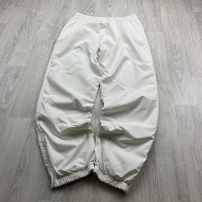 VINTAGE Y2K LACOSTE BAGGY TRACKSUIT BOTTOMS WHITE