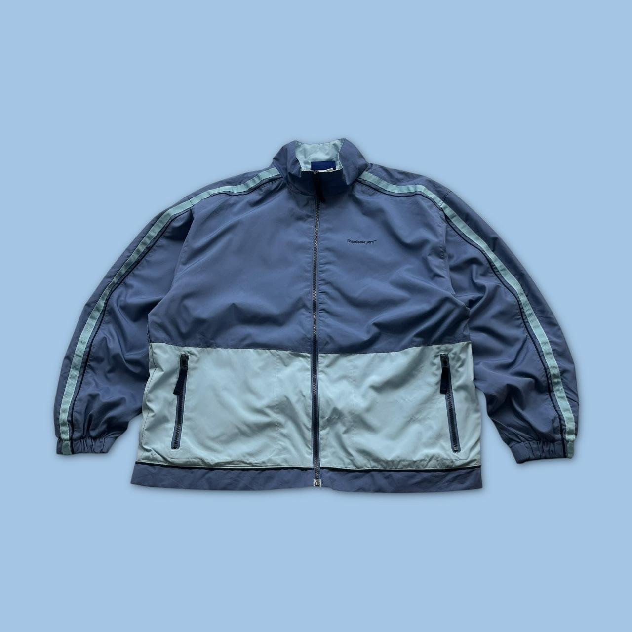 VINTAGE Y2K REEBOK WINDBREAKER TRACK JACKET BLUE LILAC