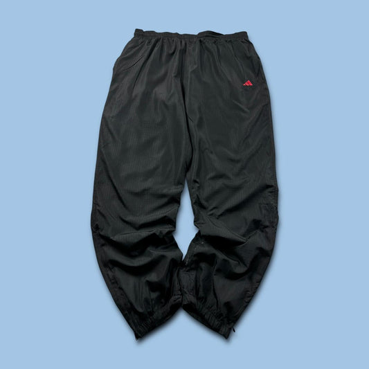 VINTAGE 90s ADIDAS BAGGY TRACKSUIT BOTTOMS BLACK