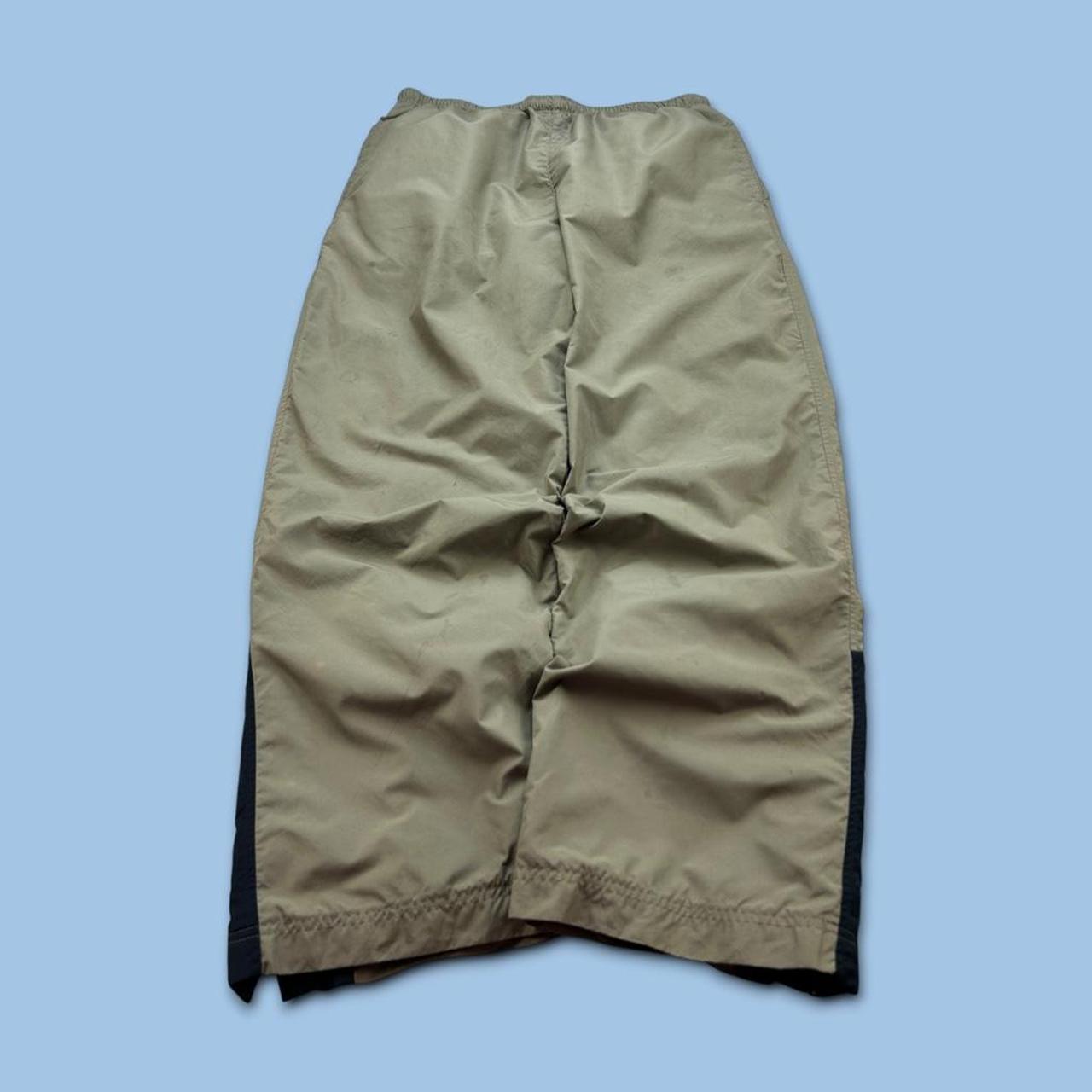VINTAGE Y2K NIKE BAGGY TRACKSUIT BOTTOMS KHAKI