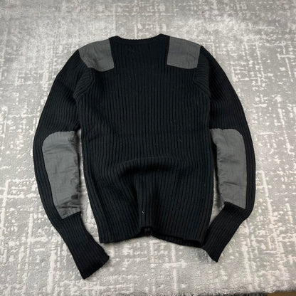 VINTAGE Y2K L L BEAN WOOL KNITTED JUMPER BLACK