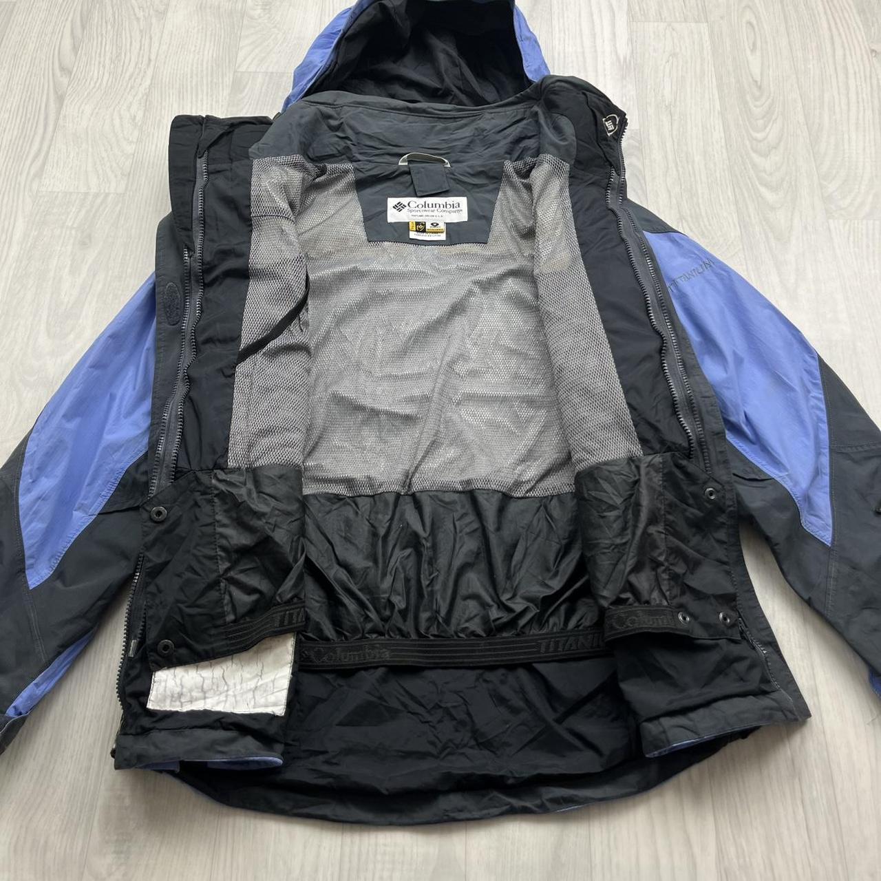 VINTAGE 00s COLUMBIA TECHNICAL SKI JACKET BLUE GREY