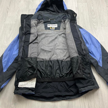 VINTAGE 00s COLUMBIA TECHNICAL SKI JACKET BLUE GREY