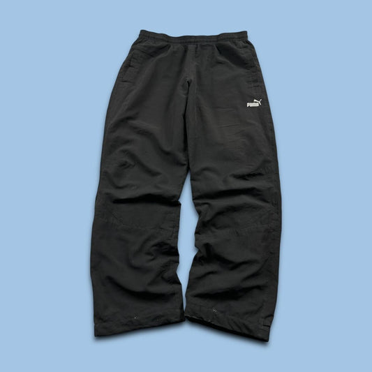 VINTAGE Y2K PUMA BAGGY TRACKSUIT BOTTOMS BLACK