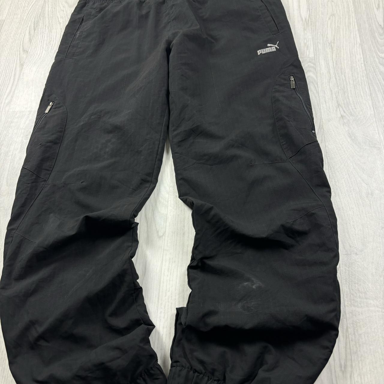 VINTAGE Y2K PUMA BAGGY TRACKSUIT BOTTOMS BLACK