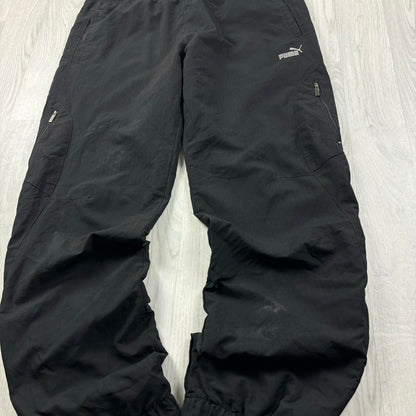 VINTAGE Y2K PUMA BAGGY TRACKSUIT BOTTOMS BLACK