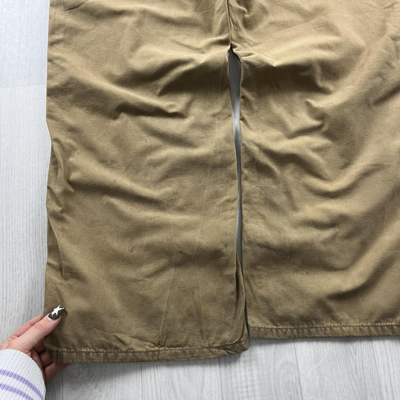 VINTAGE FADED GLORY BAGGY CARPENTER JEANS TAN