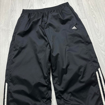VINTAGE Y2K ADIDAS BAGGY TRACKSUIT BOTTOMS BLACK