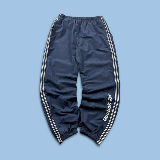 VINTAGE Y2K REEBOKBAGGY TRACKSUIT BOTTOMS NAVY