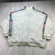 VINTAGE 90s ADIDAS TENNIS WINDBREAKER JACKET WHITE