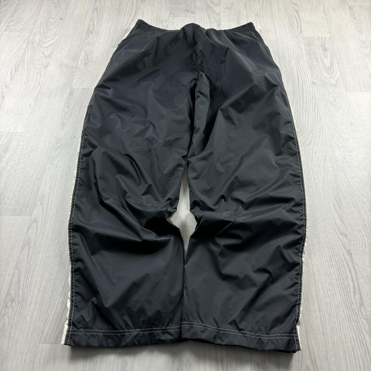 VINTAGE Y2K FILA BAGGY WIDE LEG TRACKSUIT BOTTOMS FADED BLACK