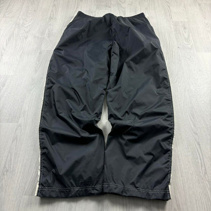 VINTAGE Y2K FILA BAGGY WIDE LEG TRACKSUIT BOTTOMS FADED BLACK