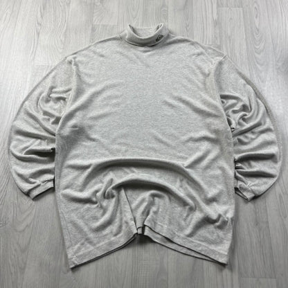 VINTAGE Y2K QUIKSILVER LONG SLEEVE TURTLENECK T SHIRT GREY