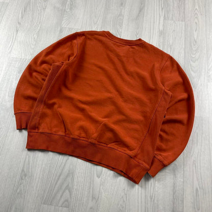 VINTAGE RUSSELL ATHLETIC BLANK SWEATSHIRT ORANGE (M)