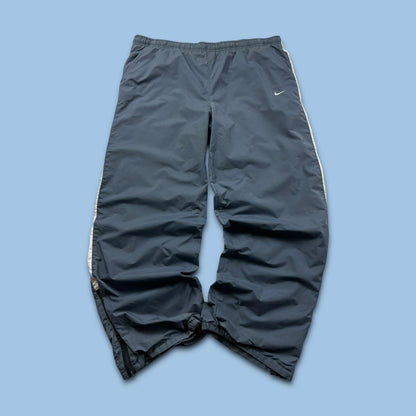 VINTAGE Y2K NIKE BAGGY TRACKSUIT BOTTOMS NAVY BLUE