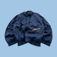VINTAGE 90s ADIDAS LIGHTWEIGHT TRACK JACKET NAVY