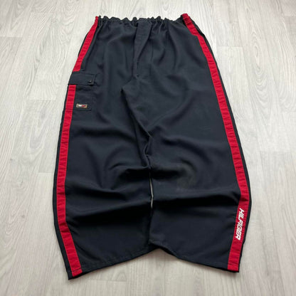 VINTAGE Y2K TOMMY HILFIGER BAGGY CARGO TRACKSUIT BOTTOMS NAVY