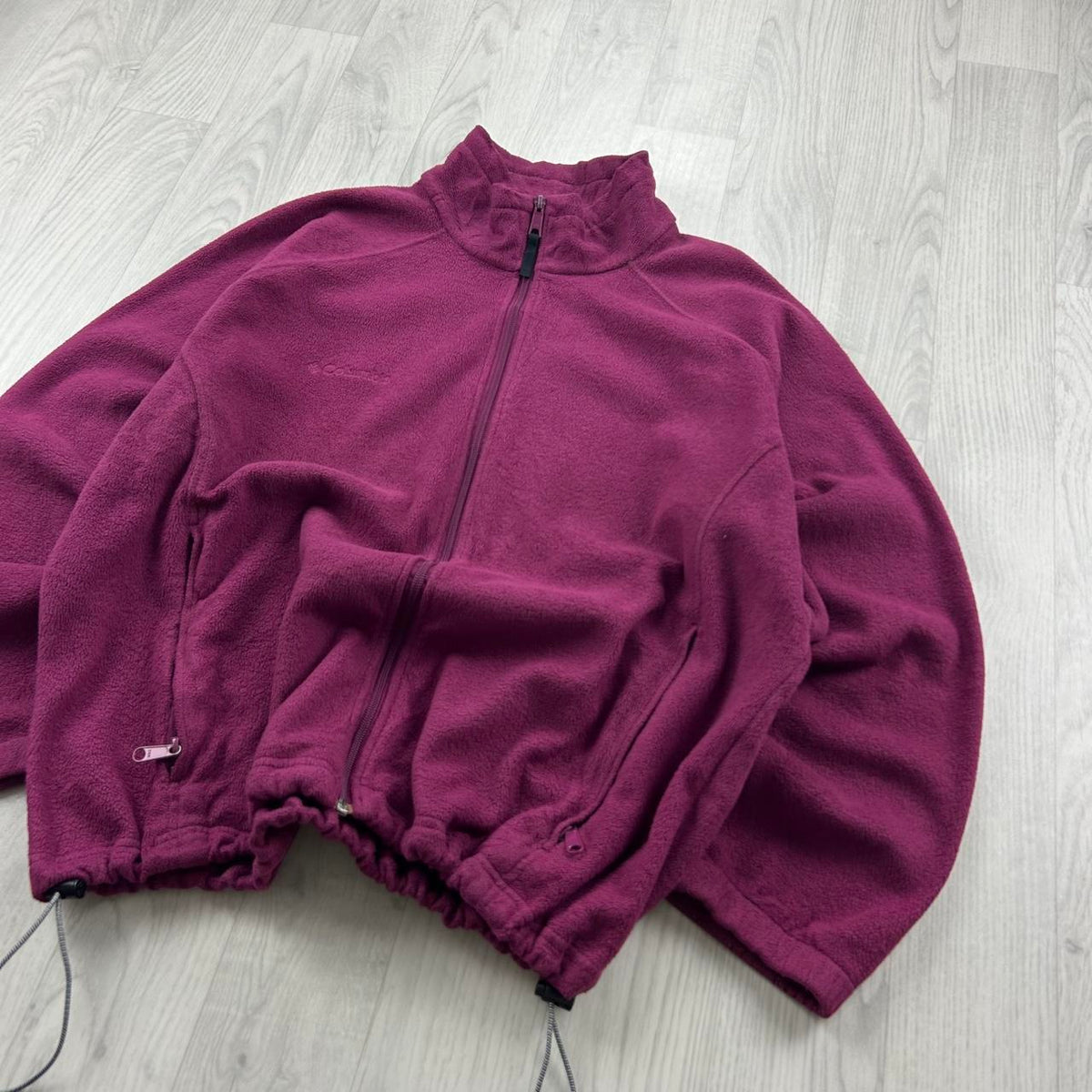 VINTAGE Y2K COLUMBIA ZIP UP FLEECE JACKET PINK