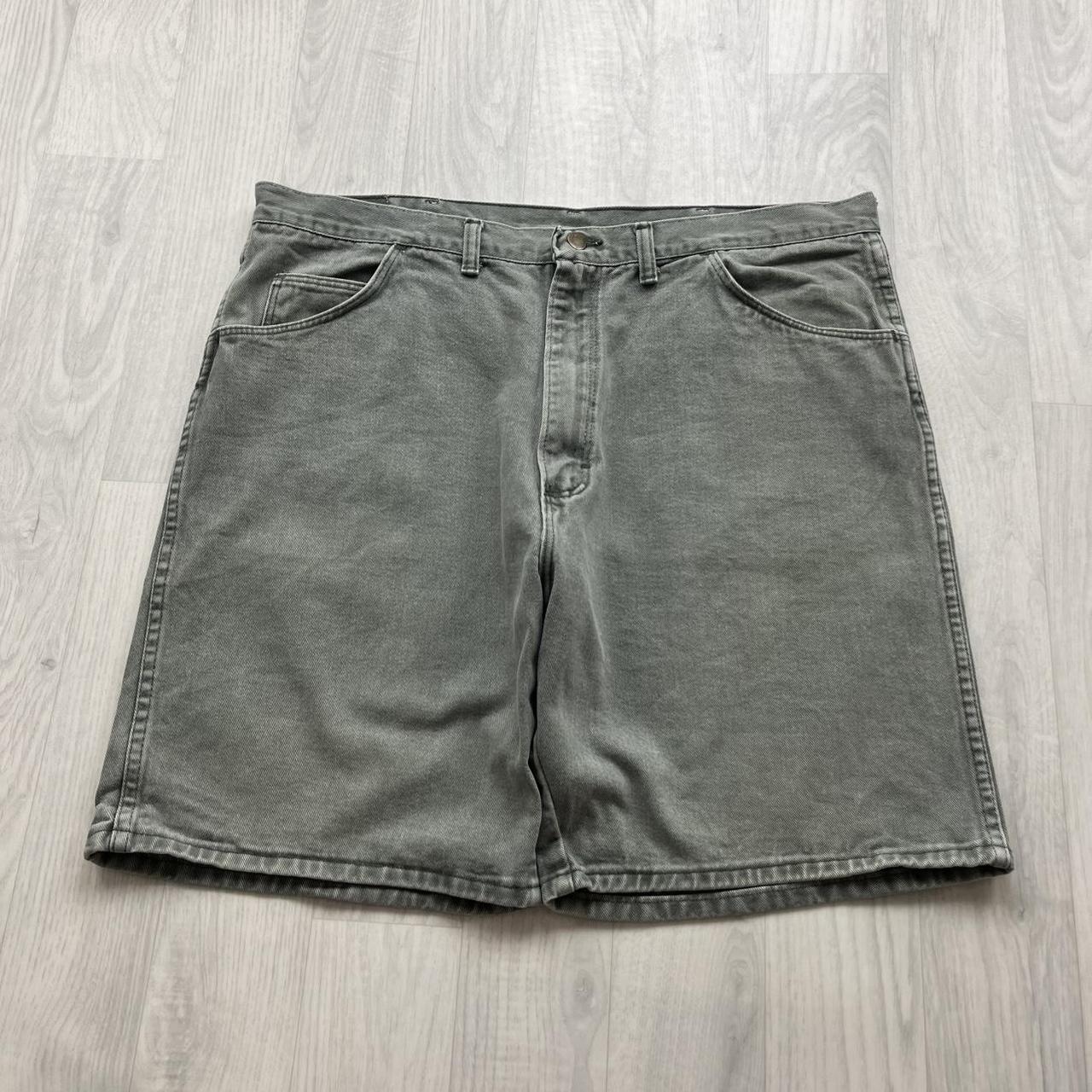 VINTAGE 00s WRANGLER BAGGY LOOSE JORTS MINT GREEN