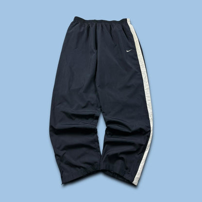 VINTAGE Y2K NIKE BAGGY TRACKSUIT BOTTOMS NAVY