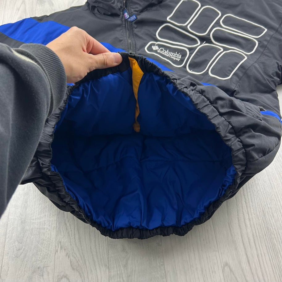 VINTAGE Y2K COLUMBIA PADDED UTILITY PUFFER JACKET BLACK