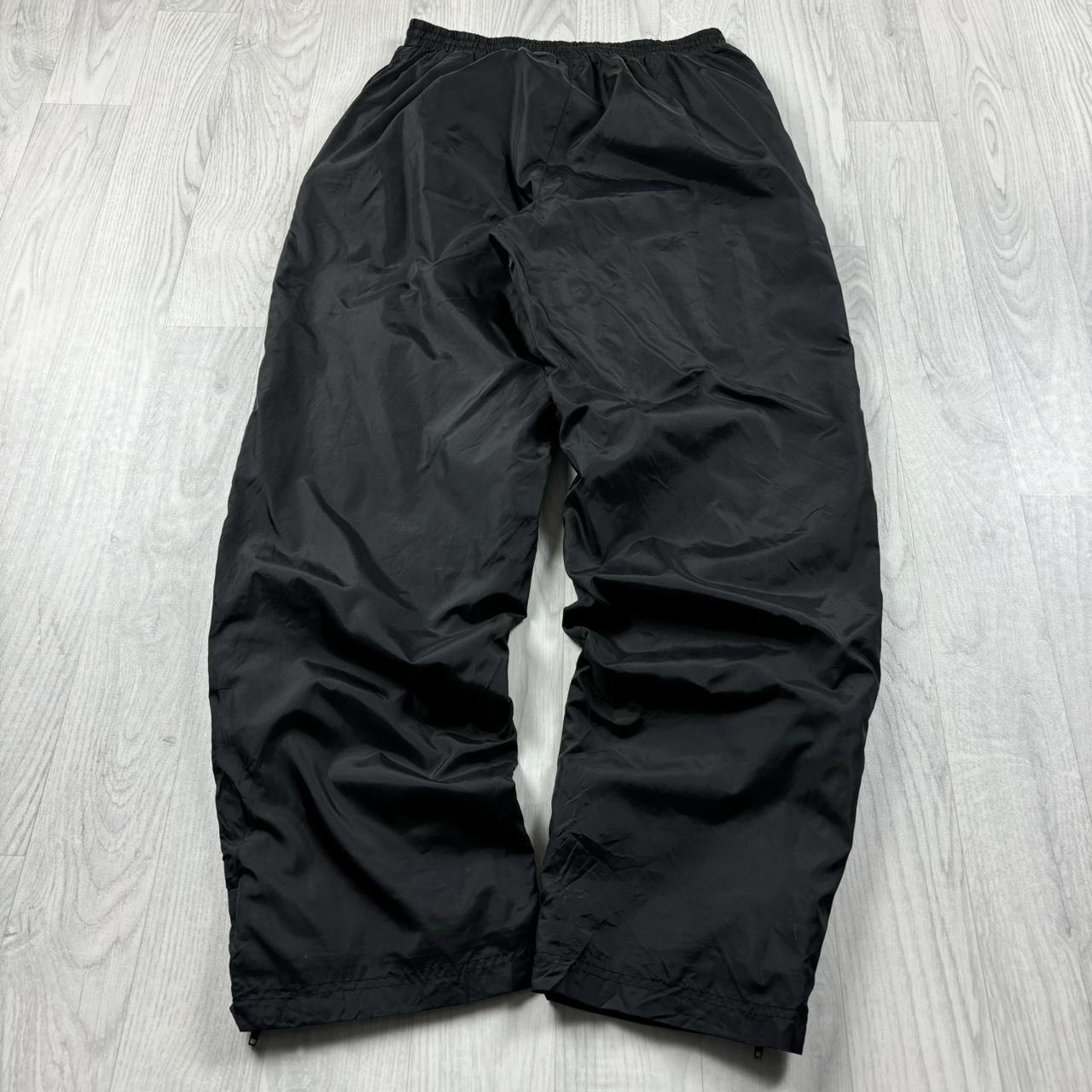 VINTAGE Y2K REEBOK BAGGY TRACKSUIT BOTTOMS BLACK