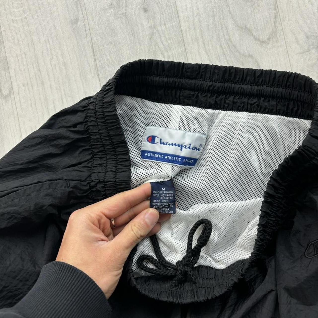 VINTAGE Y2K CHAMPION BAGGY TRACKSUIT BOTTOMS BLACK