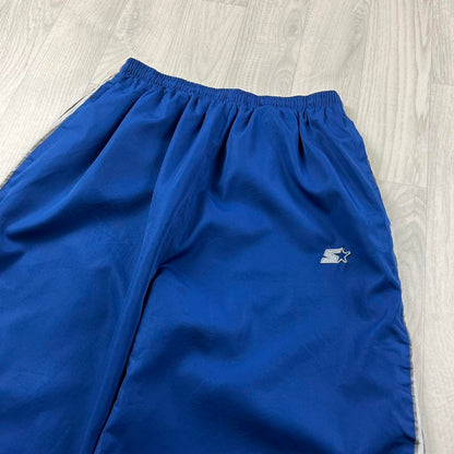 VINTAGE Y2K STARTER BAGGY TRACKSUIT BOTTOMS BLUE