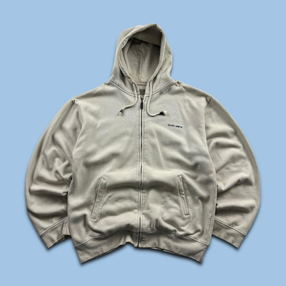 VINTAGE Y2K TEDDY SMITH SPELL OUT HOODIE CREAM