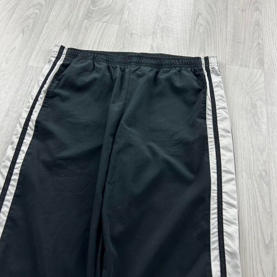 VINTAGE Y2K NIKE LOW RISE BAGGY TRACKSUIT BOTTOMS BLACK