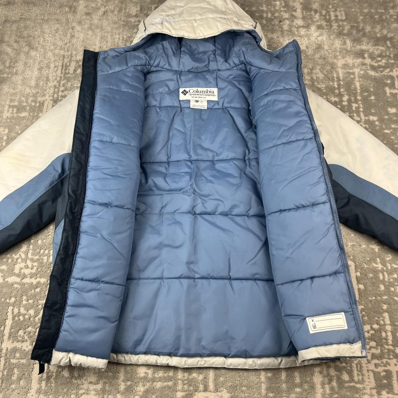 VINTAGE 00s COLUMBIA UTILITY JACKET WHITE BLUE