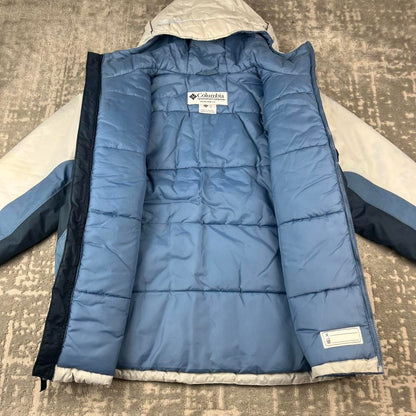 VINTAGE 00s COLUMBIA UTILITY JACKET WHITE BLUE