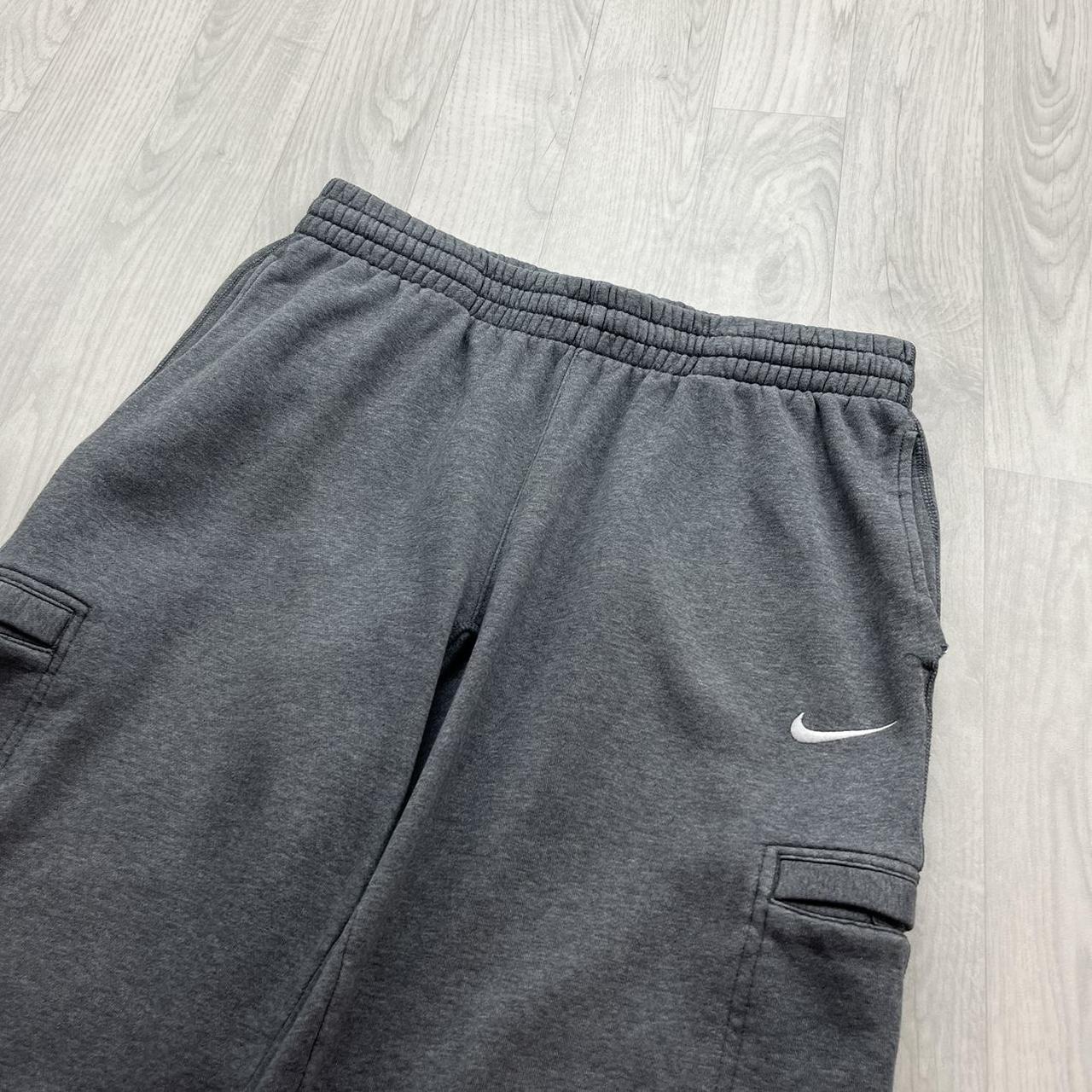 VINTAGE Y2K NIKE BAGGY COTTON SWEATPANTS GREY