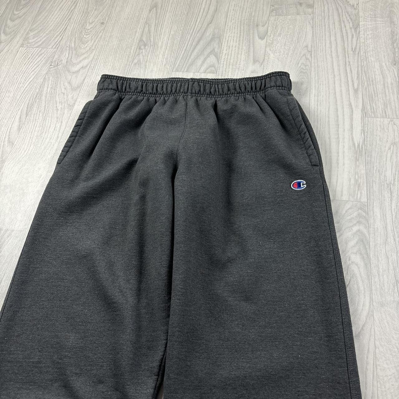 VINTAGE 00s CHAMPION BAGGY COTTON SWEATPANTS CHARCOAL GREY