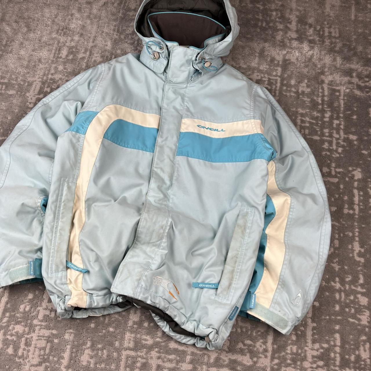 VINTAGE Y2K ONEILL PADDED SKI JACKET BABY BLUE