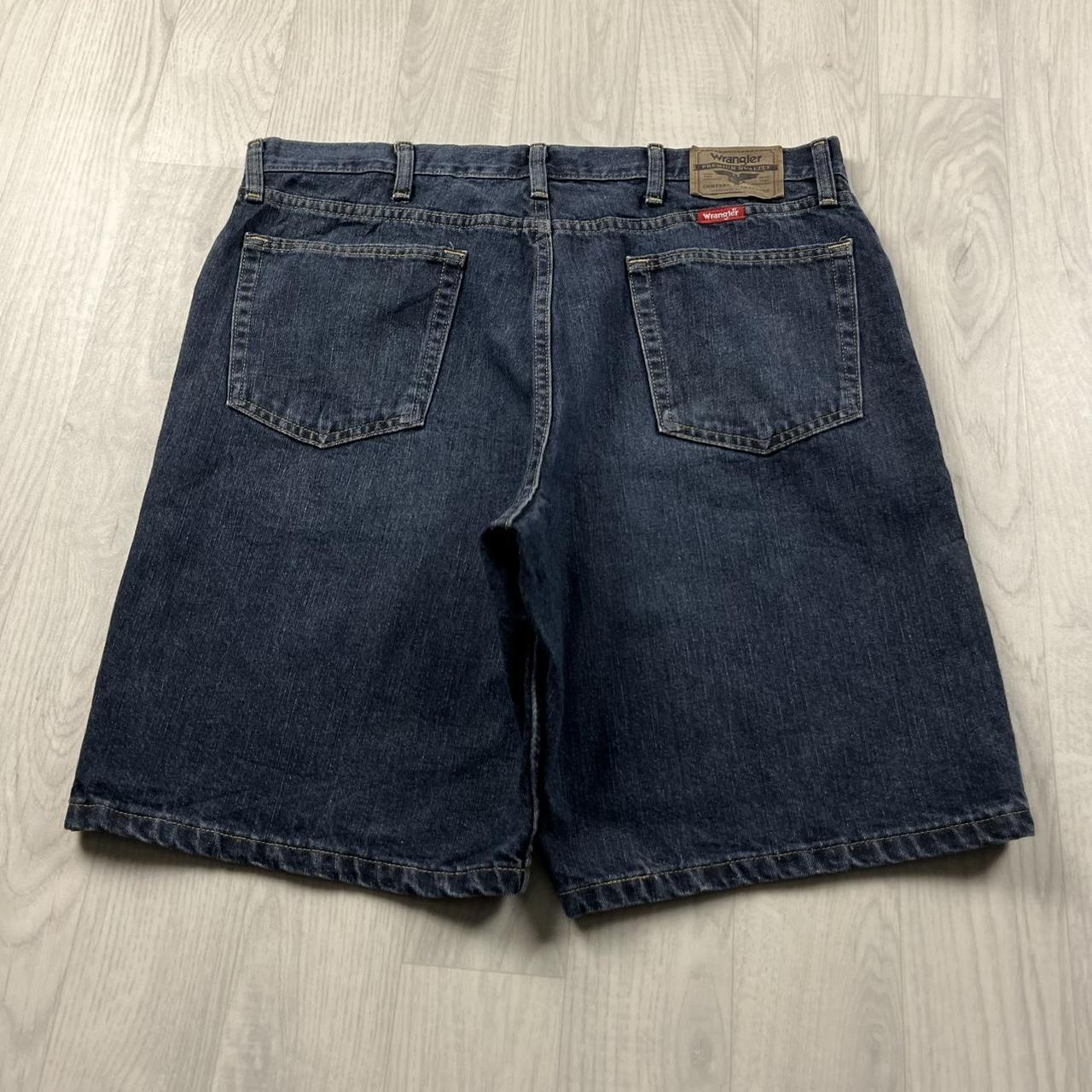VINTAGE 00s WRANGLER BAGGY LOOSE CARPENTER JORTS NAVY