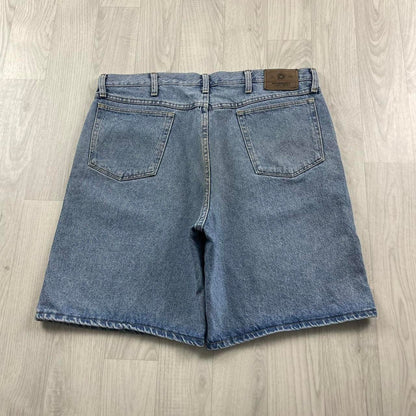 VINTAGE WRANGLER BAGGY LOOSE SKATER JORTS BLUE (38w)