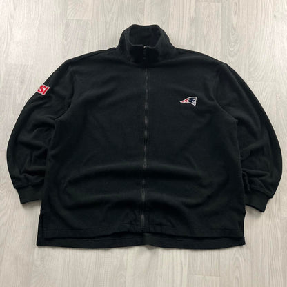 VINTAGE Y2K NFL ZIP UP FLEECE BLACK