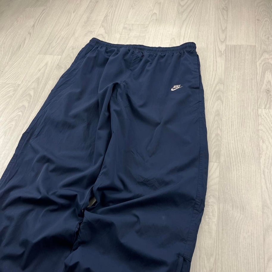 VINTAGE Y2K NIKE BAGGY TRACKSUIT BOTTOMS NAVY