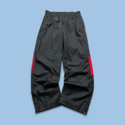 VINTAGE Y2K STARTER BAGGY TRACKSUIT BOTTOMS BLACK