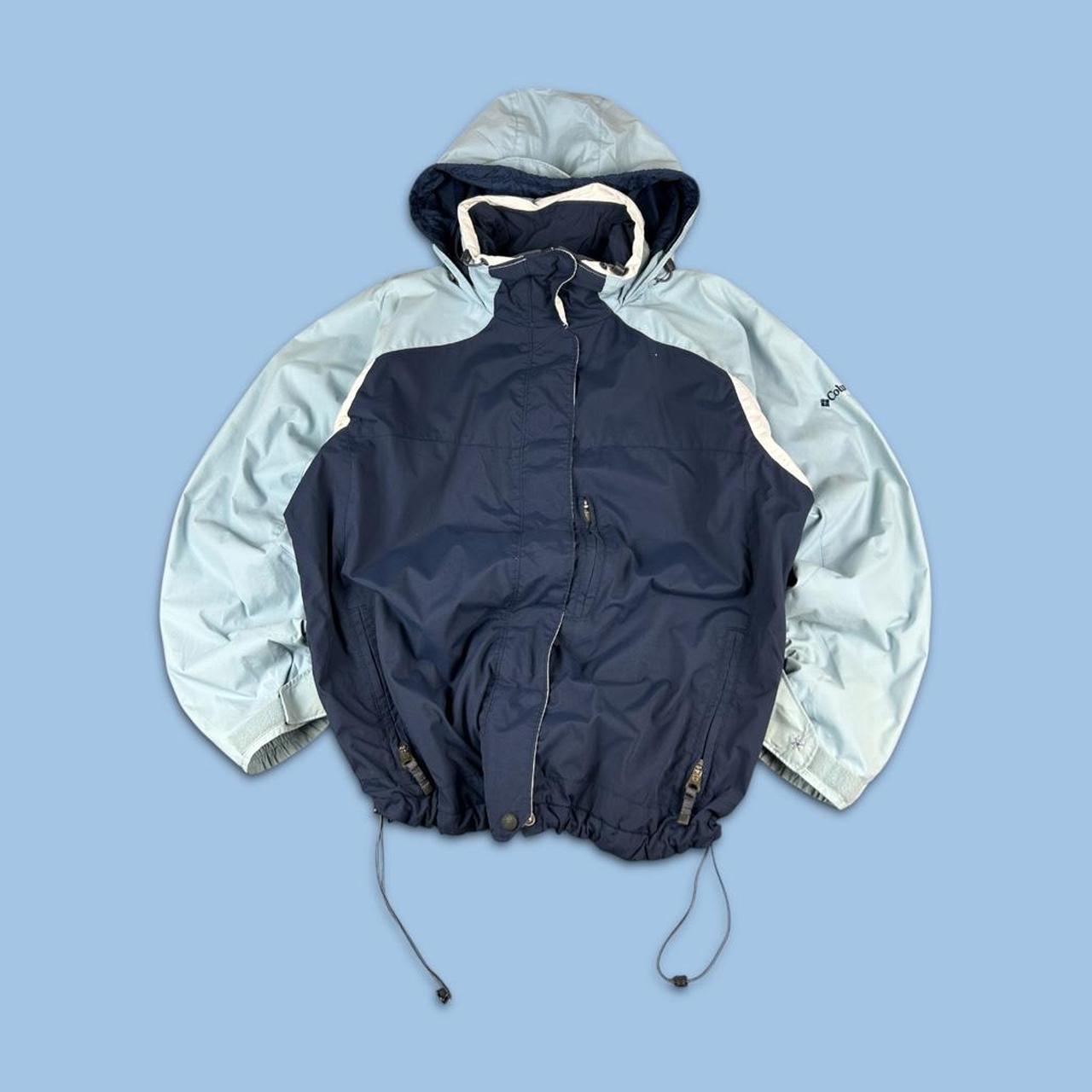 VINTAGE 00s COLUMBIA VERTEX TECHNICAL UTILITY JACKET NAVY BLUE