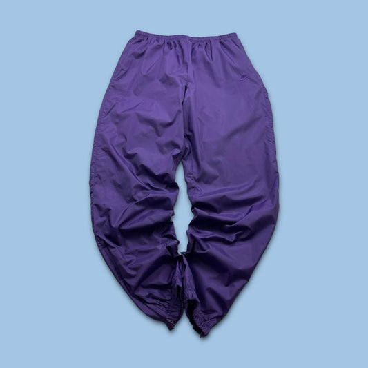 VINTAGE 90s NIKE BAGGY TRACKSUIT BOTTOMS PURPLE