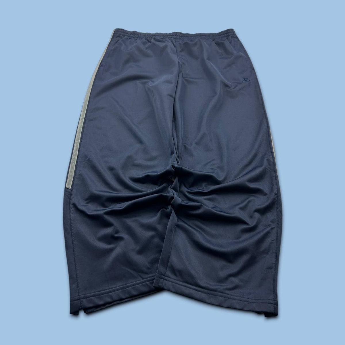 VINTAGE Y2K STARTER WIDE LEG TRACKSUIT BOTTOMS NAVY