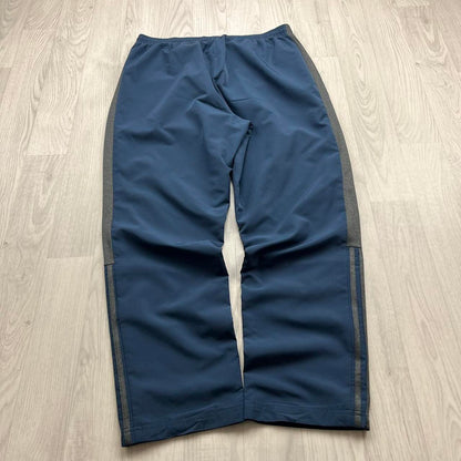 VINTAGE Y2K ADIDAS BAGGY TRACKSUIT BOTTOMS NAVY BLUE