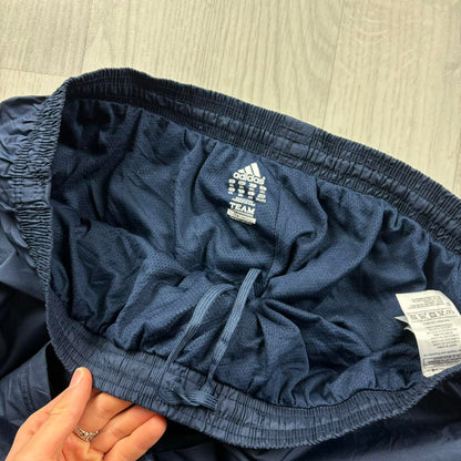 VINTAGE Y2K ADIDAS TEAM BAGGY TRACKSUIT BOTTOMS NAVY
