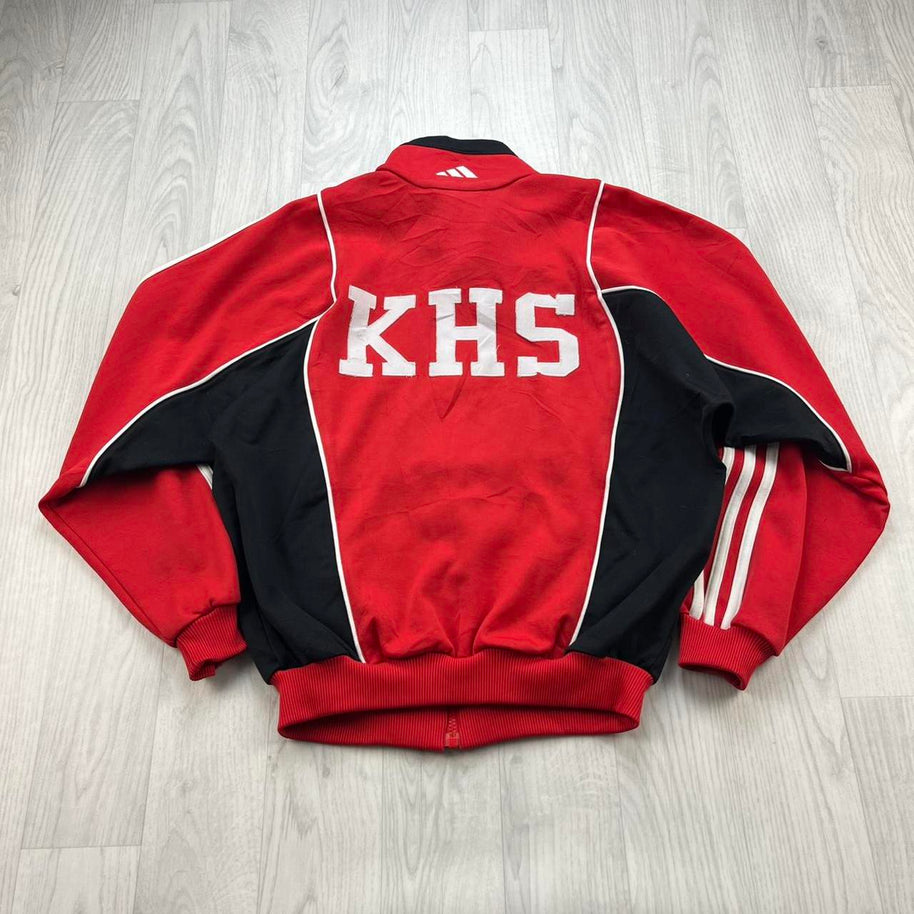 VINTAGE 90s ADIDAS TRACK JACKET RED
