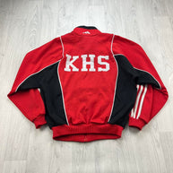 VINTAGE 90s ADIDAS TRACK JACKET RED